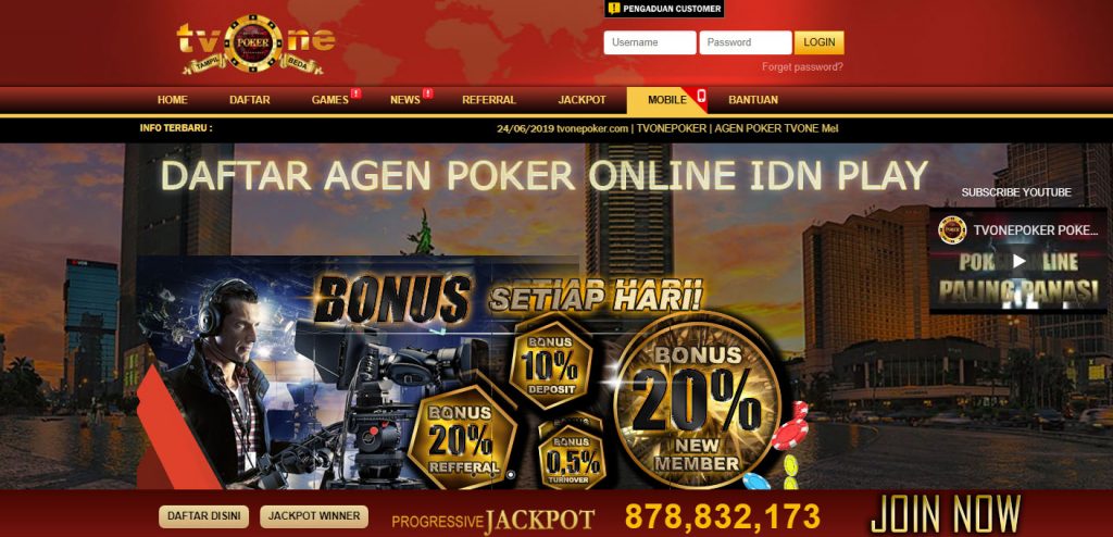 TVONEPOKER BAGI BAGI BONUS 50%